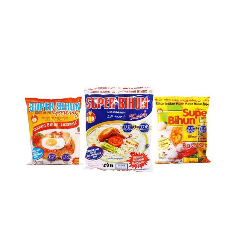 

Super Bihun Instant Kuah / Goreng / Baso Sapi 51gr