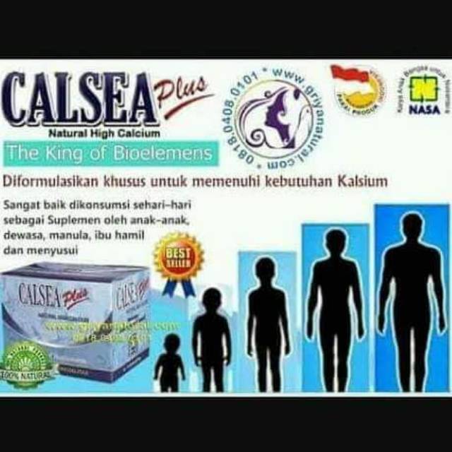 

Susu peninggi badan (CALSEA PLUS NASA)