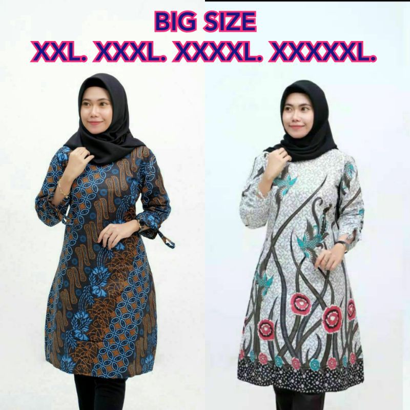 NEW DRESS XXL XXXL XXXXL XXXXXL BATIK WANITA MOTIF BATIK BFJ88Kdrt002