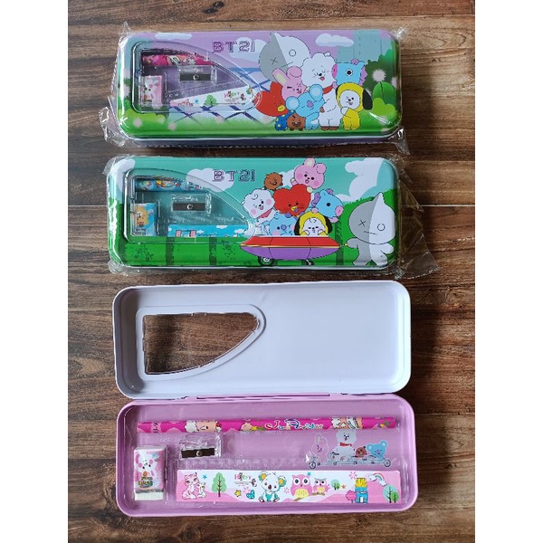 TEPAK set / TEMPAT PENSIL BT21/BTS, FREE ISINYA, LUCU-1
