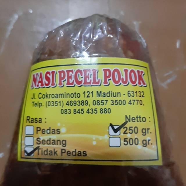 

Sambel pecel madiun