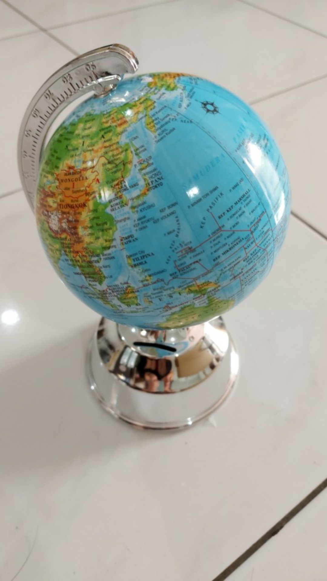 Globe Bola Dunia / Diameter 13 Cm Berkualitas / Peta Dunia