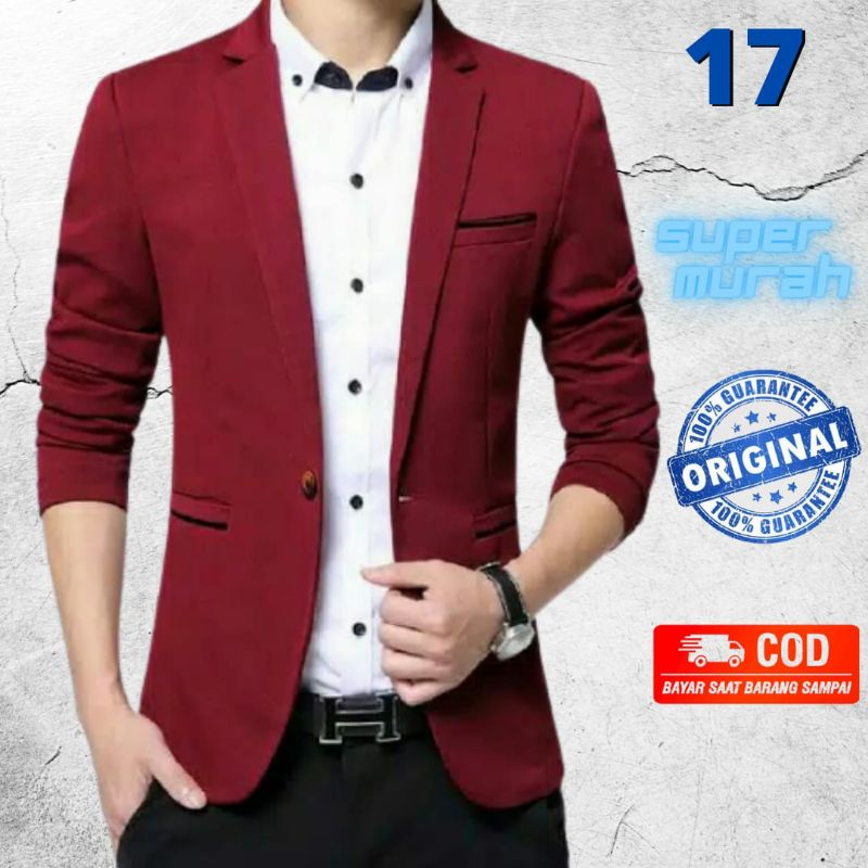 JAS PRIA MERAH MAROON