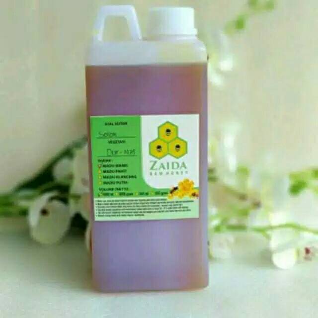 

Raw honey Zaida 1liter Madu Hutan Madu murni Tanpa Campuran Madu Heterogen Madu tanpa campuran