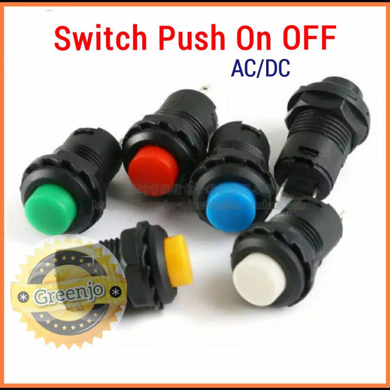 Saklar Push ON OFF Switch AC DC