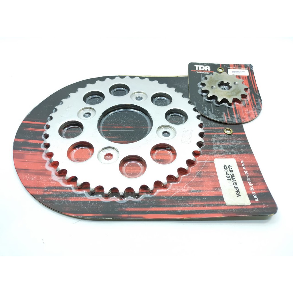 GIR DEPAN BELAKANG GEAR SET KARISMA SUPRA X 125 TDR 420T