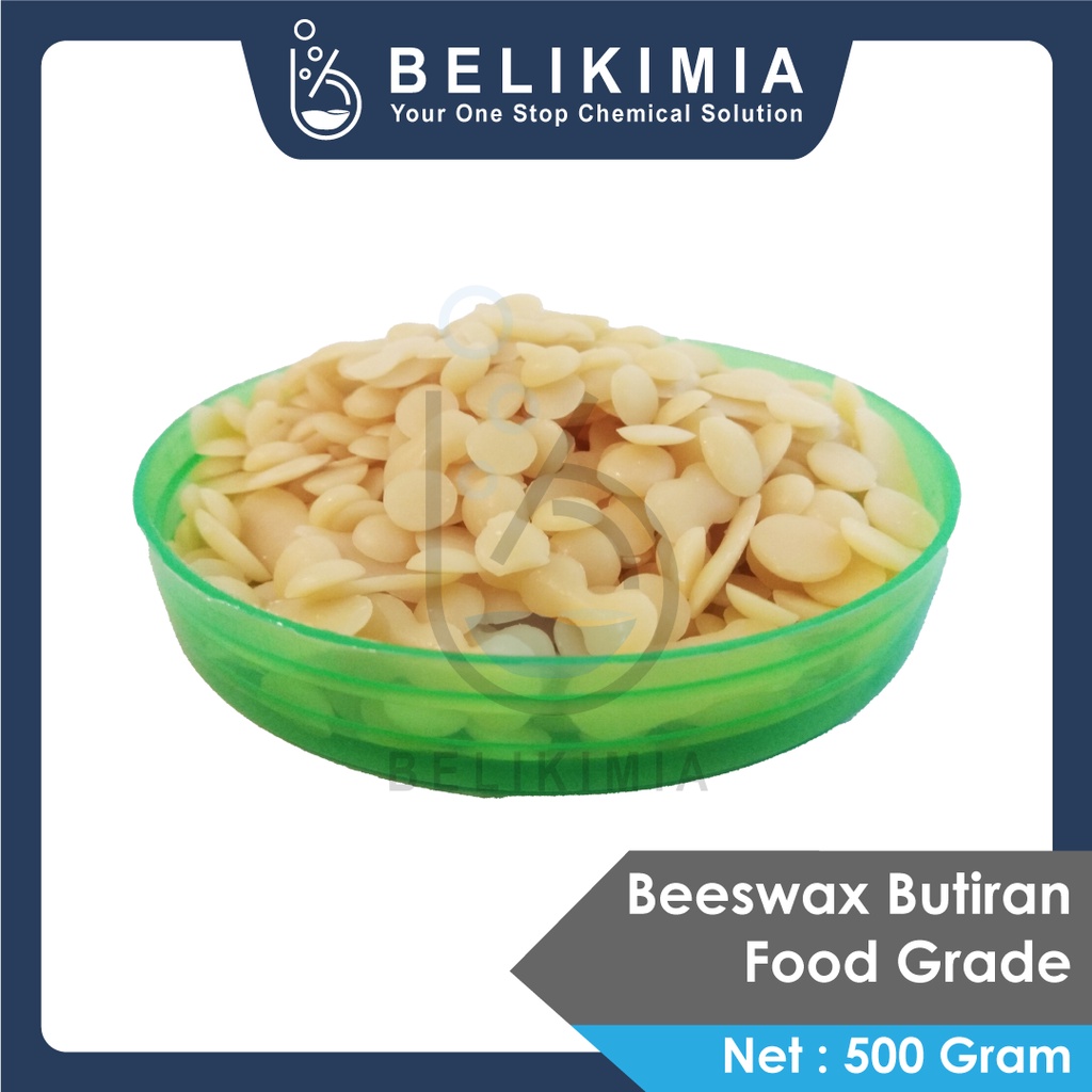 Beeswax Organik Butiran - Lilin Lebah Cosmetic Grade - 500 Gram