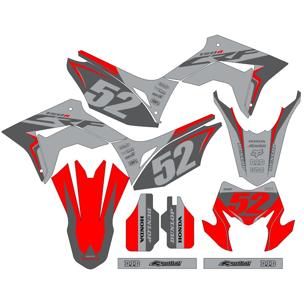 Sticker DECAL CRF 150 L Bisa Custom Stiker Honda CRF 150 L  (61)