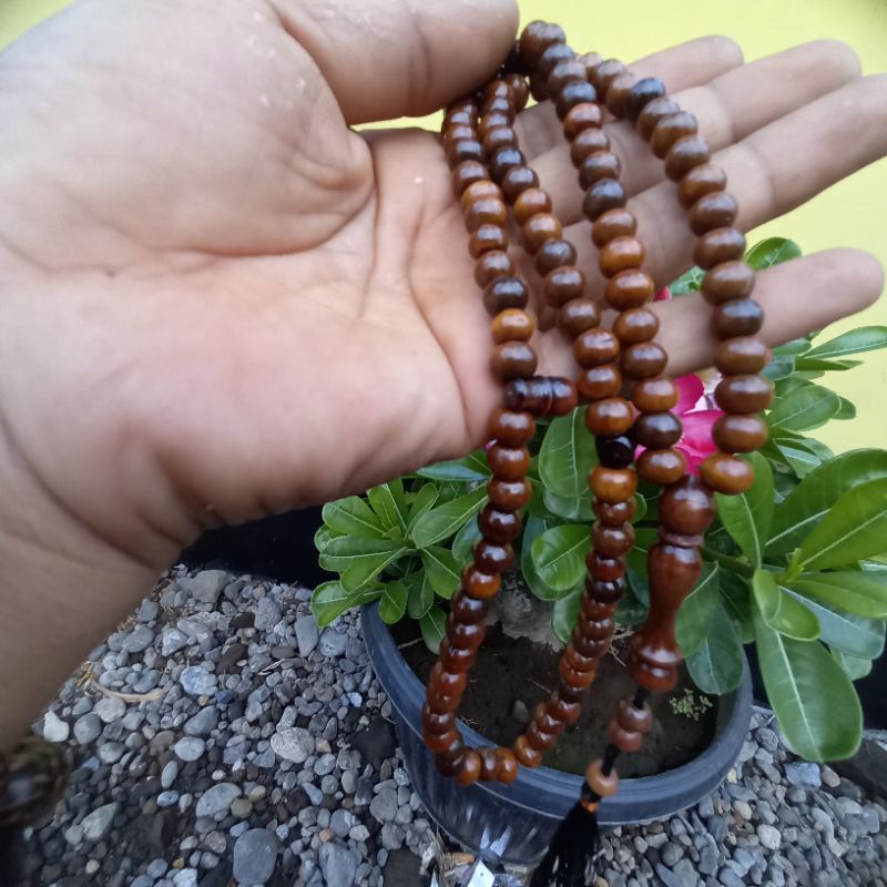 TASBIH KAYU STIGI laut 7mm  tasbih 99butir tasbih stigi  super