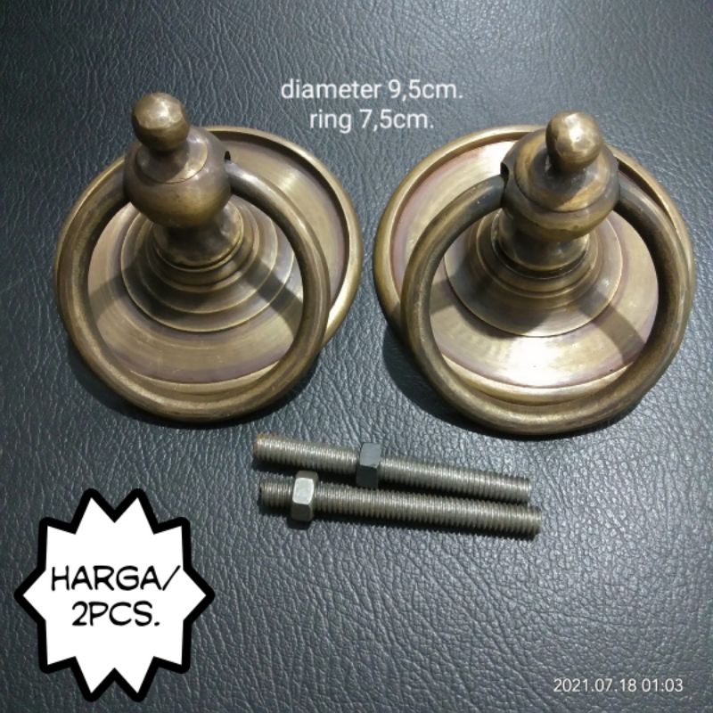 Handle gebyok antik diameter 9,5cm.