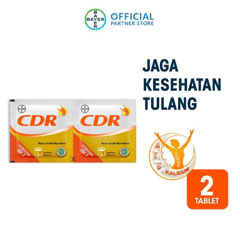 CDR Suplemen Kalsium Rasa Jeruk Mandarin 2 Sachet