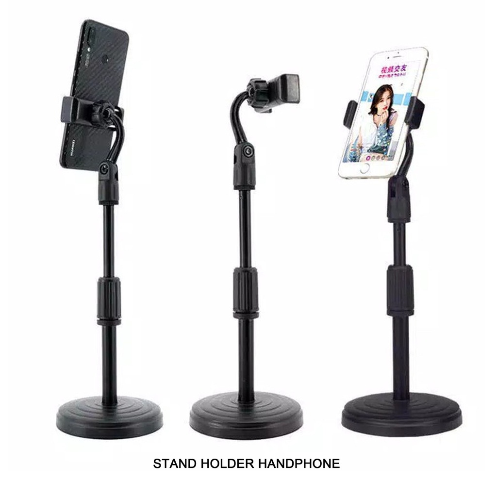 FUTAKO Stand Holder HP Handphone Penyangga Broadcasting Putar 360 Desktop