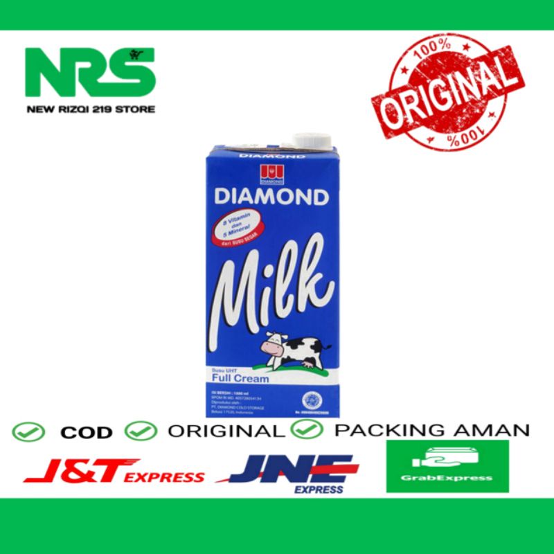 

Susu Diamond Milk UHT Full Cream 1000 ML