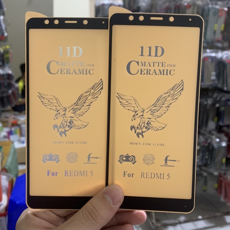 Ceramic Glass Xiaomi Redmi 5 - Matte Anti Glare Screen Protector - UA