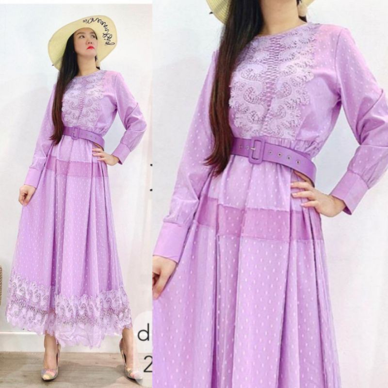 Gamis Tile Lilac by Miss J / Dress bangkok