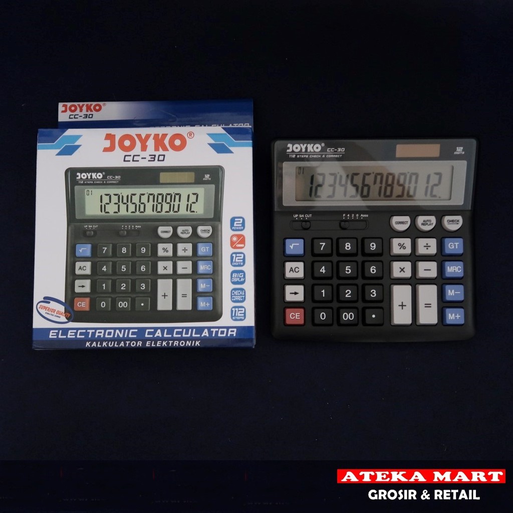 

JOYKO CALCULATOR CC-30/KALKULATOR DAGANG 12 DIGIT