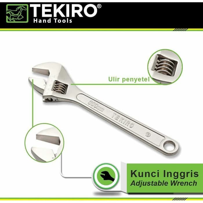 Kunci Inggris TEKIRO 12&quot; 300MM / Adjustable Wrench 12 INCH - konci kunci inggris 12 IN TEKIRO