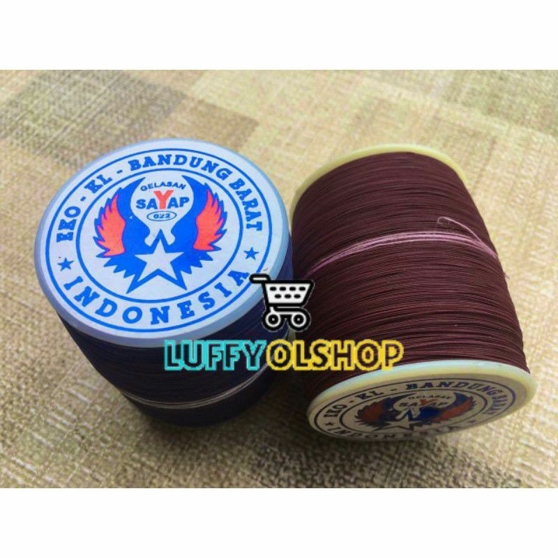 Benang Senar Gelasan Cap Sayap By Eko KL Bandung 0,22 Original Murah Untuk Lomba Layangan
