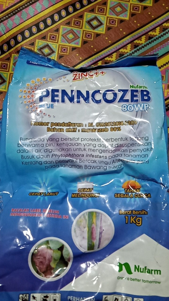 Fungisida Penncozeb 80 Wp 1 Kg Mancozeb Biru