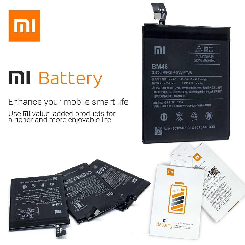 Batrai Xiaomi original 100% kualitas bagus