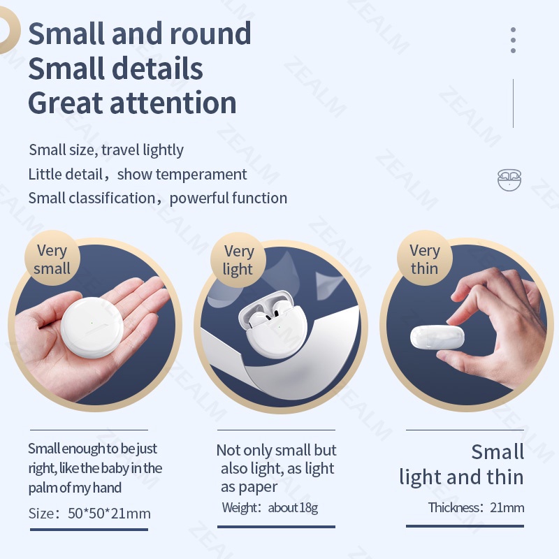 Pro 6 Headset Bluetooth TWS with Mic Support Call Earphone Bluetooth Henset Bloetooth HiFi Stereo Earphone Wireless