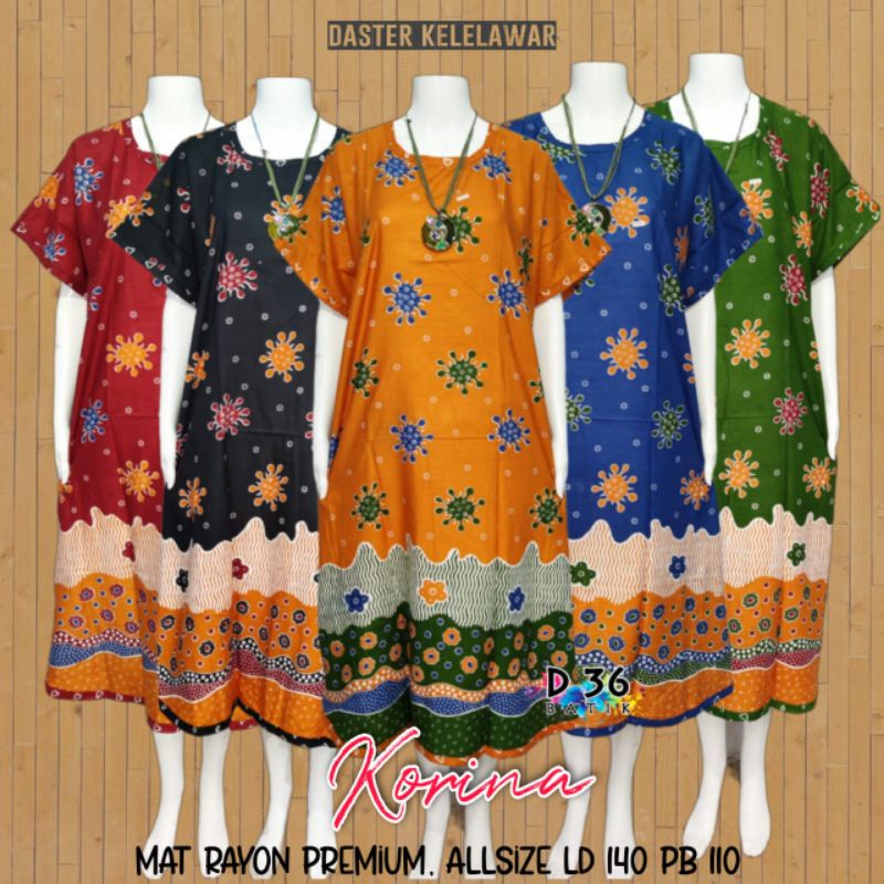 Baju Tidur Daster Kelelawar Korina Rayon Jumbo