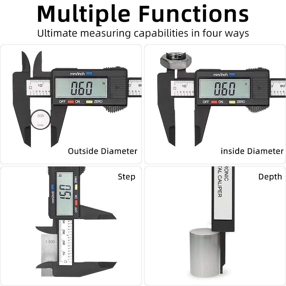 Alat Ukur mm inch Jangka Sorong Sketmat Sigmat Digital Vernier Caliper Murah - Jangka Sorong Digital Stainless Penggaris Digital Alat Ukur