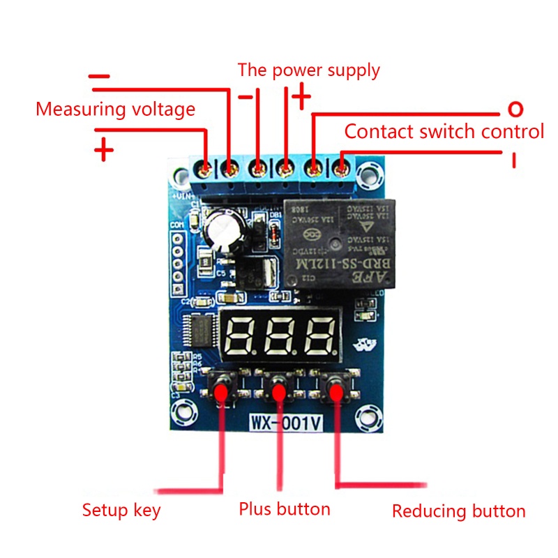 Btsg Modul Deteksi Tegangan 24V Untuk Modul Perlindungan Relay Switch Circuit Measurem