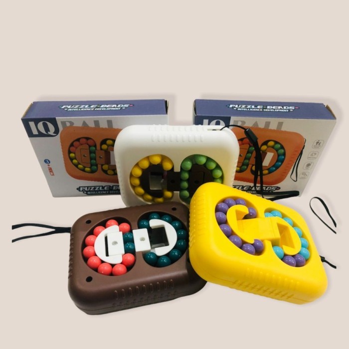 BAROKAH GAMIS Mainan Anak Edukasi IQ Ball Puzzle Beads Fidget Spinner Cube Disc Game