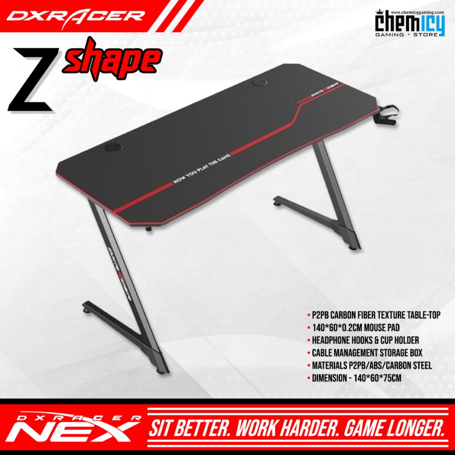 DXRacer NEX Z Shape Gaming Desk / Meja Komputer Gaming