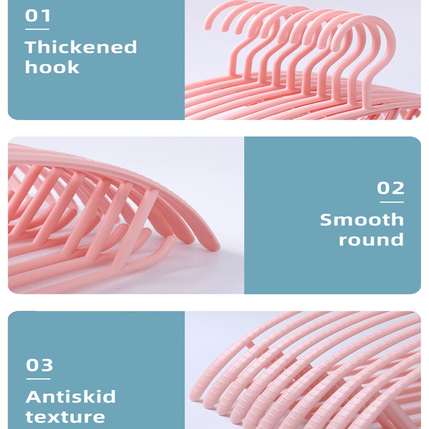 Rak Hanger Pengering Pakaian Model Anti-Selip Bahan Plastik