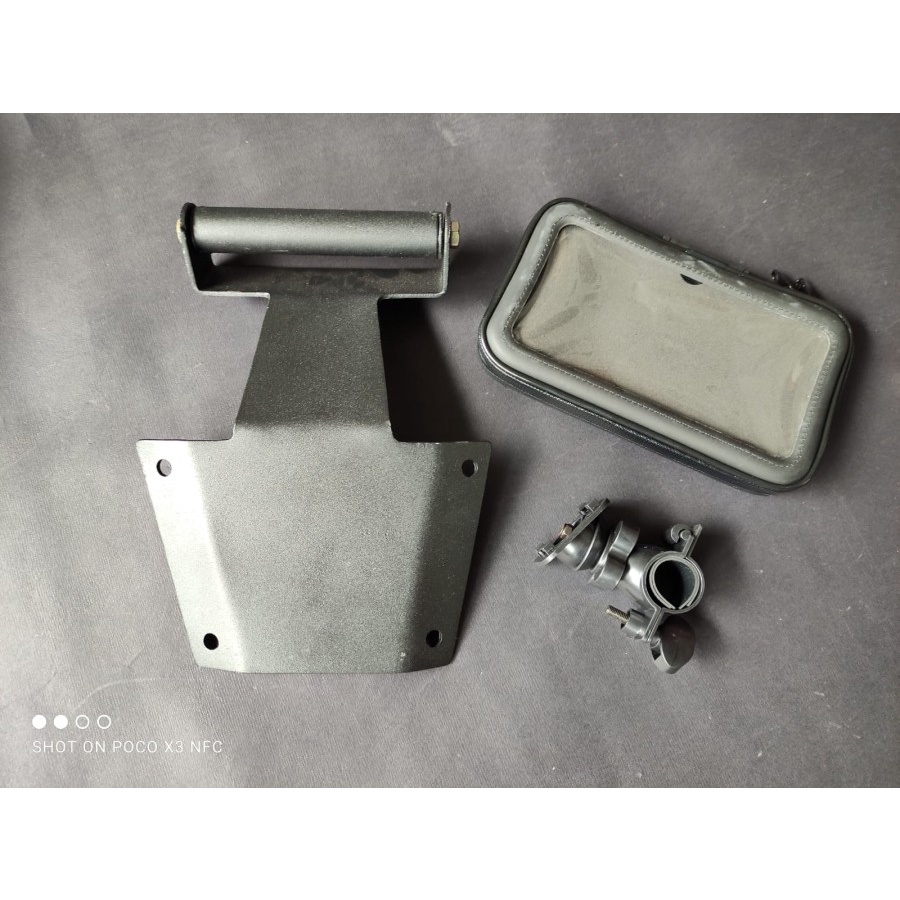 [ABIL JAYA PERKASA] PAKET 2 BREKET HOLDER HP GPS CB150X BRACKET GPS CB150X BRACKET HOLDER