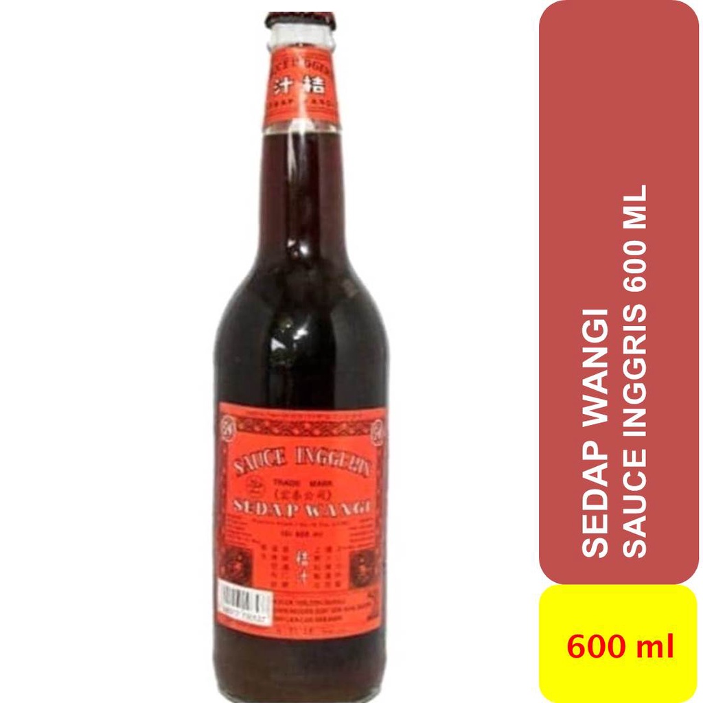 

Saos Saus Inggris Sauce Inggeris kemasan Botol 600 ml merk SEDAP WANGI