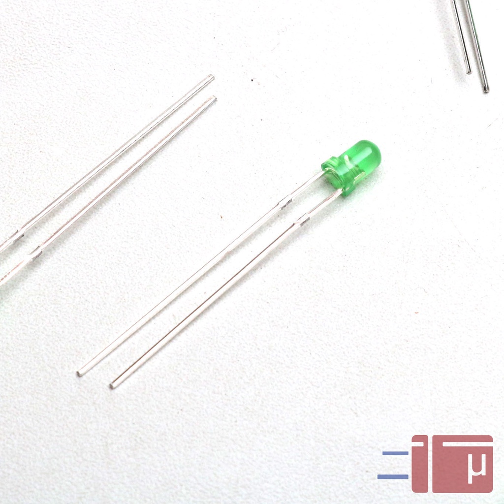 x10 Led 3mm Hijau Diffused Untuk Indikator