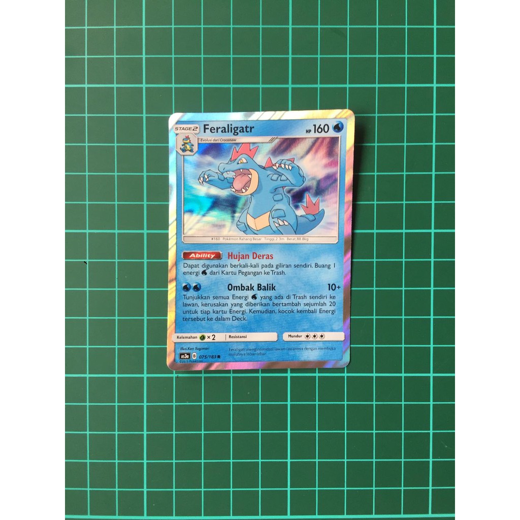 Feraligatr Foil Kartu Pokemon TCG Indonesia