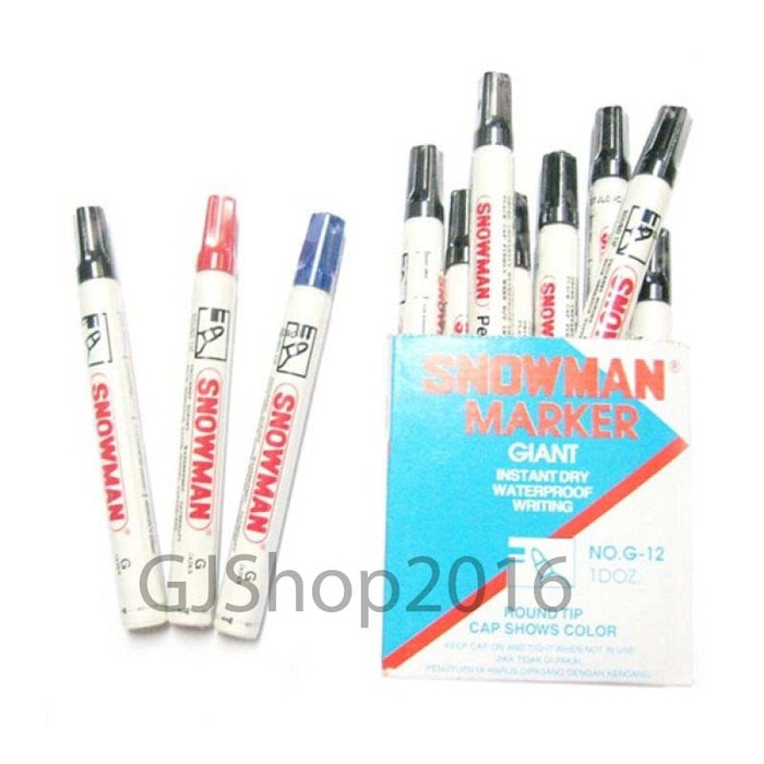 

Spidol Permanent Marker Snowman G-12 G12