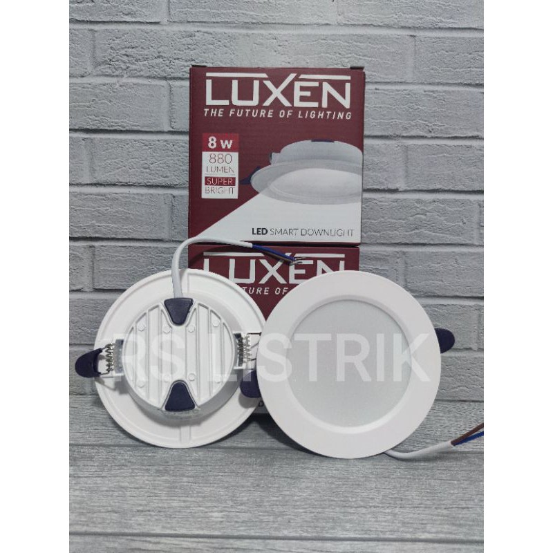 LUXEN LAMPU LED PANEL SMART DOWNLIGHT BULAT TANAM 8W 8 WATT INBOW