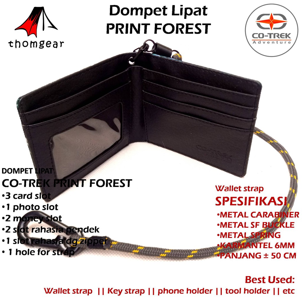 Thomgear Dompet Cotrek Co-Trek Adventure Dompet Print Forest Dan Everest Thomgear Probolinggo Paiton