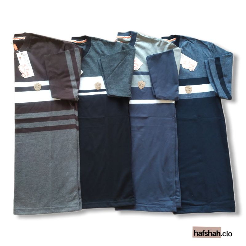 Kaos Distro Ie' Tuna Garis [L - XXL]