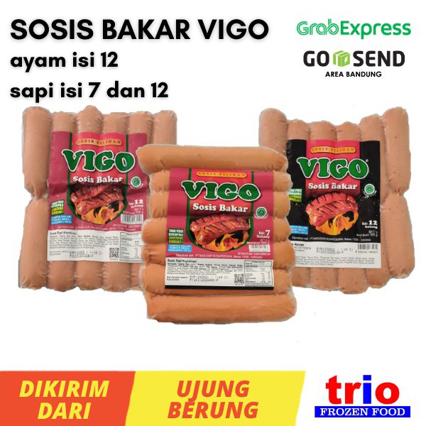 

Vigo Sosis Bakar Bratwurst Sapi dan Ayam Isi 12 pcs dan 7pcs