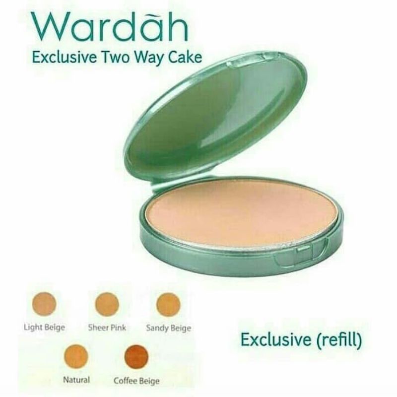 WARDAH EXCLUSIVE REFFIL TWO WAY CAKE 100% ORIGINAL