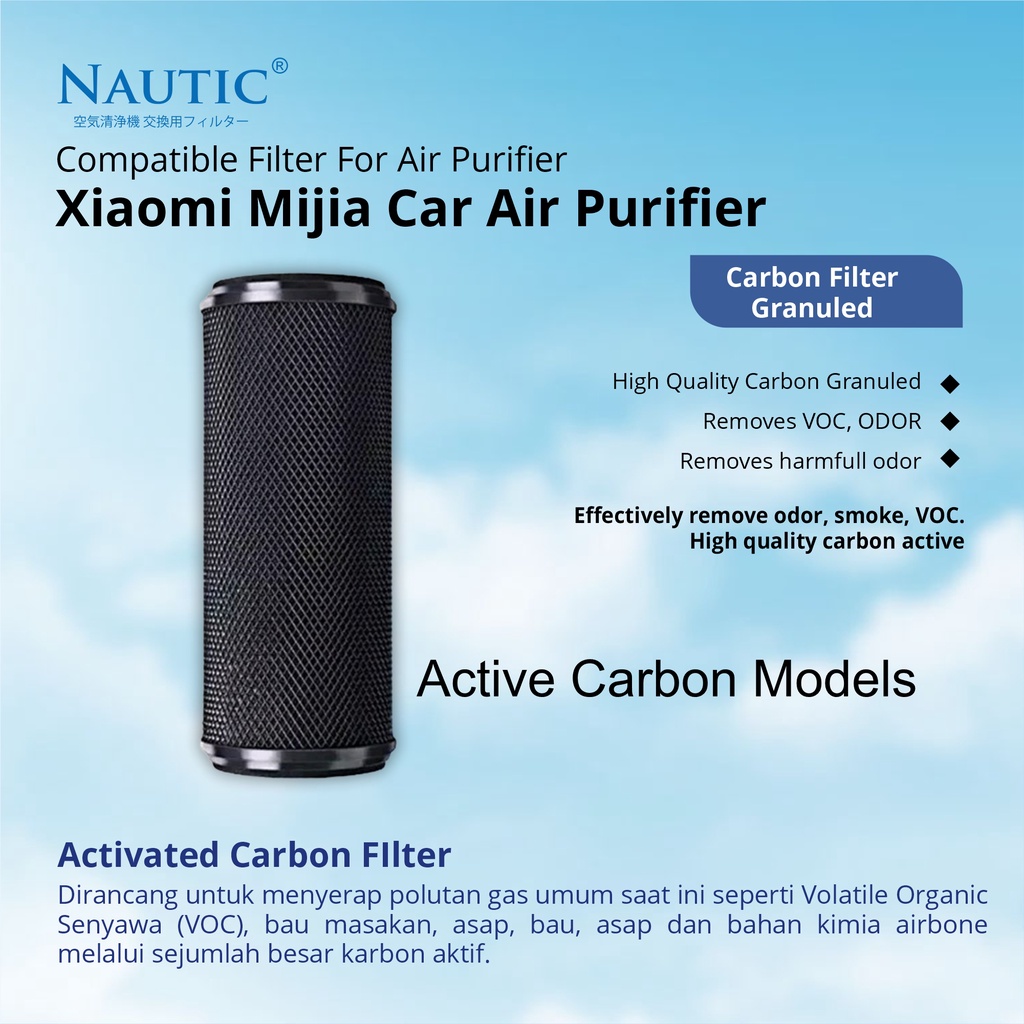 Replacement Filter Air Purifier Xiaomi Car Air Purifier / HEPA / CARBON FILTER Xiaomi Mijia Car Air purifier