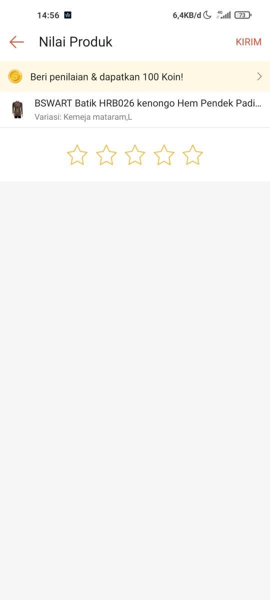 Bswart Batik Hrb026 Kenongo Hem Pendek Padi Pekalongan  M L Xl Batik