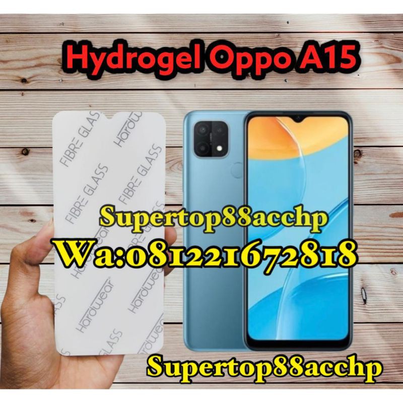 Oppo A15 Anti Gores Hydrogel Full Screen Protector