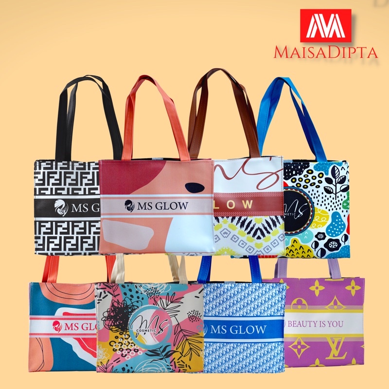 Tas Ms glow printing | Totebag Ms Glow Printing | Gift Ms glow