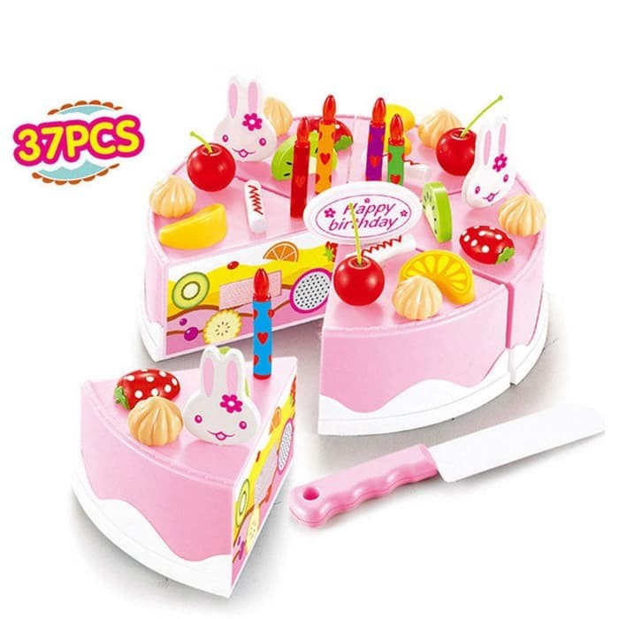 [SALE OFF] MAINAN KUE ULANG TAHUN DIY CAKE KECIL 37 PCS