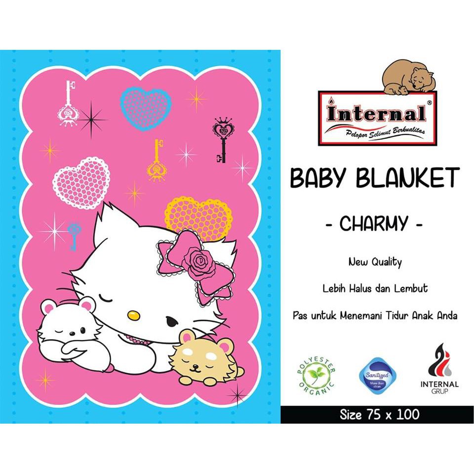 SS Selimut Bayi Internal BABY BLANKET Charmmy ANAK BALITA 75 X 100 CM Kecil