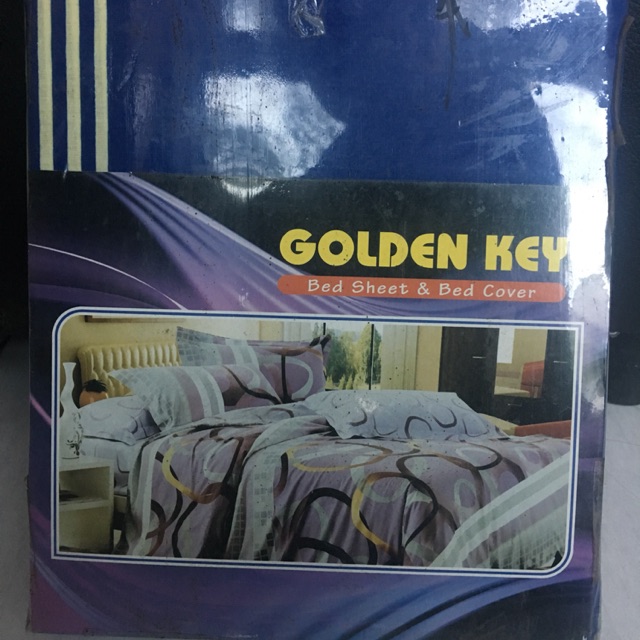 Sprei singlebed golden key