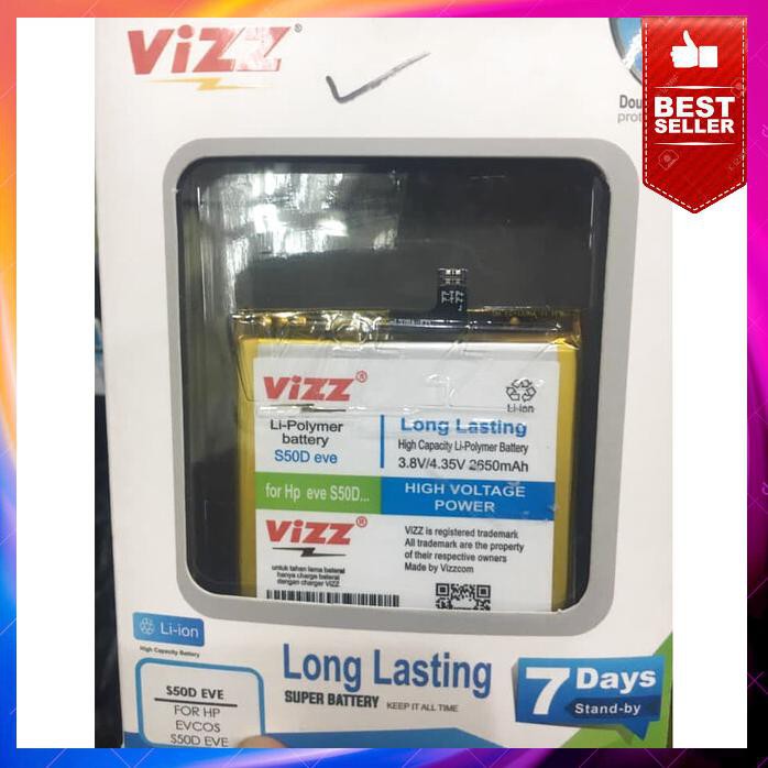 Acc Hp Baterai Evercoss Genpro X S50D X50D 2650Mah Double Power Vizz