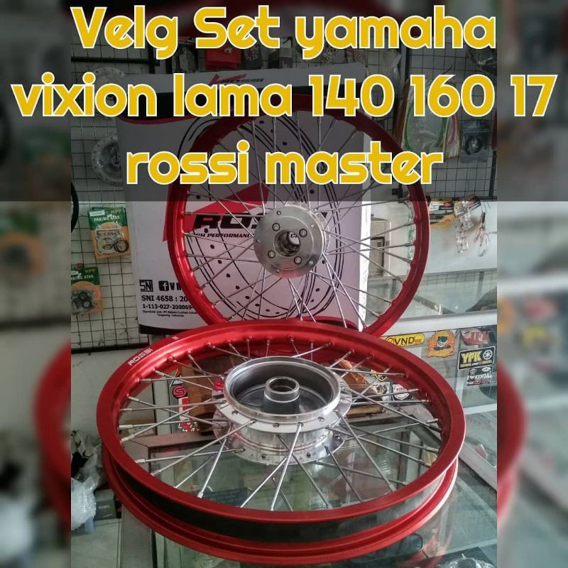 Velg jari jari set yamaha vixion old 140 160 17 rossi